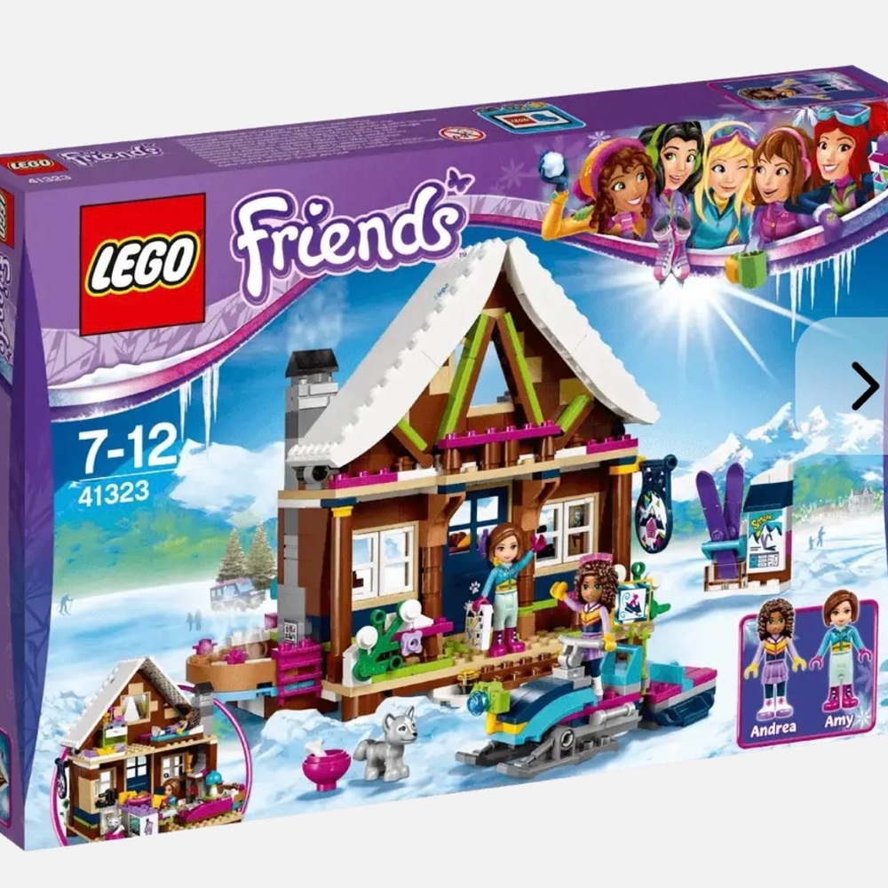 Retired Lego Friends 41323 Snow Resort Chalet